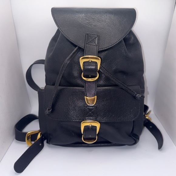 VERSACE BLACK LEATHER BACKPACK! - Picture 3 of 17